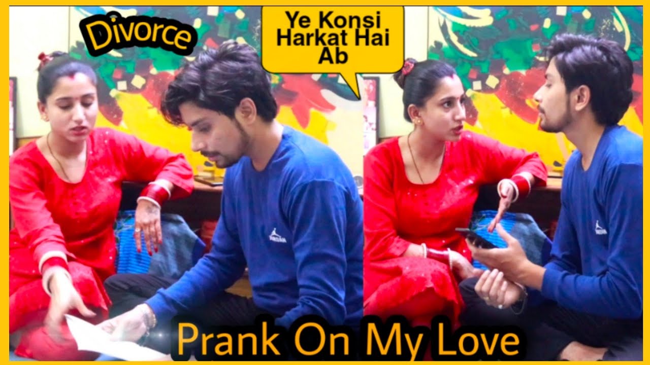 Divorce Prank On My Love || Sahil Chawla || Miss You Bhai 🙏