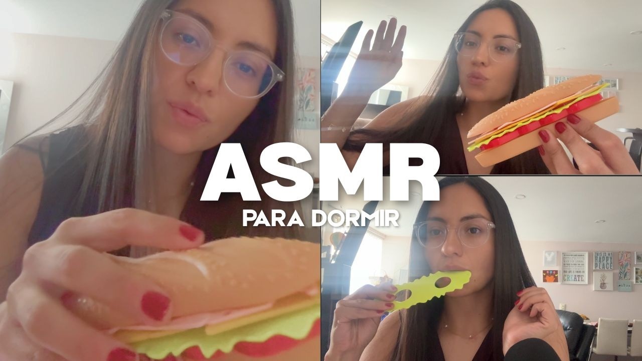 ASMR comiendo Bocata FAKE , Susurros MOUTH SOUNDS para DORMIR