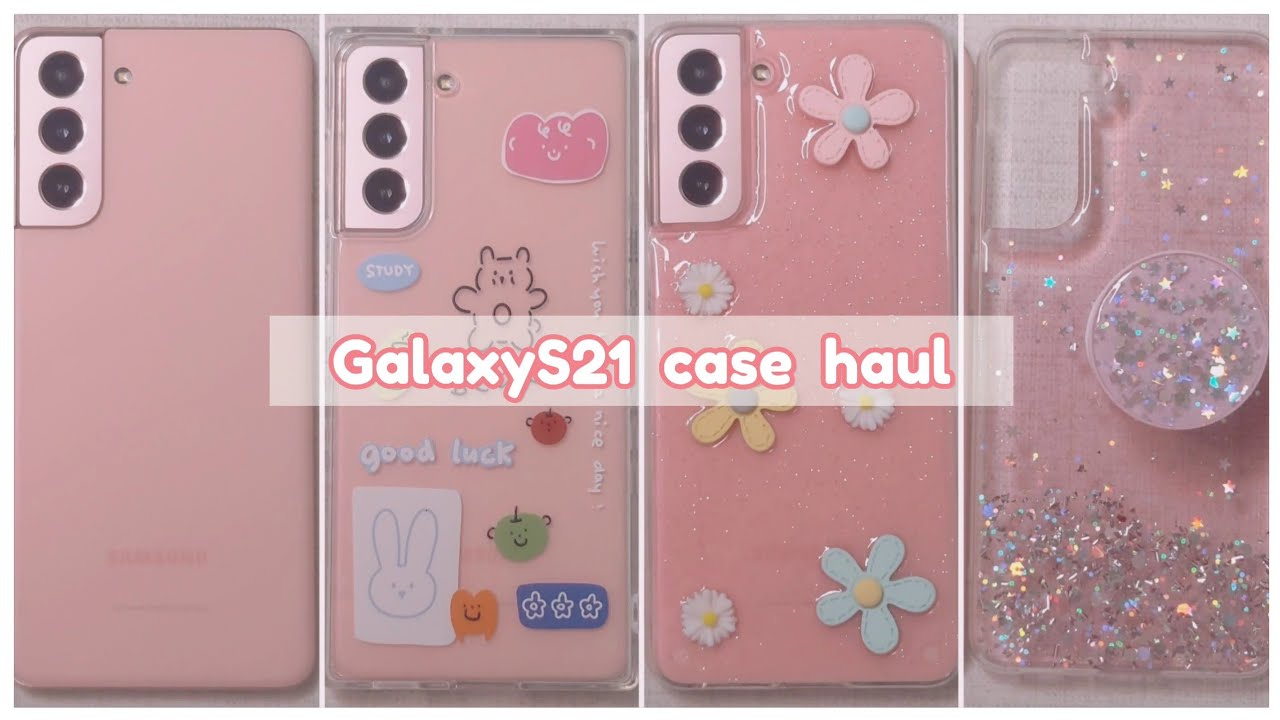 갤럭시S21 팬텀핑크에 케이스를 껴봤다💖| 쪼끔은 망한 케이스 리뷰| haul🌻