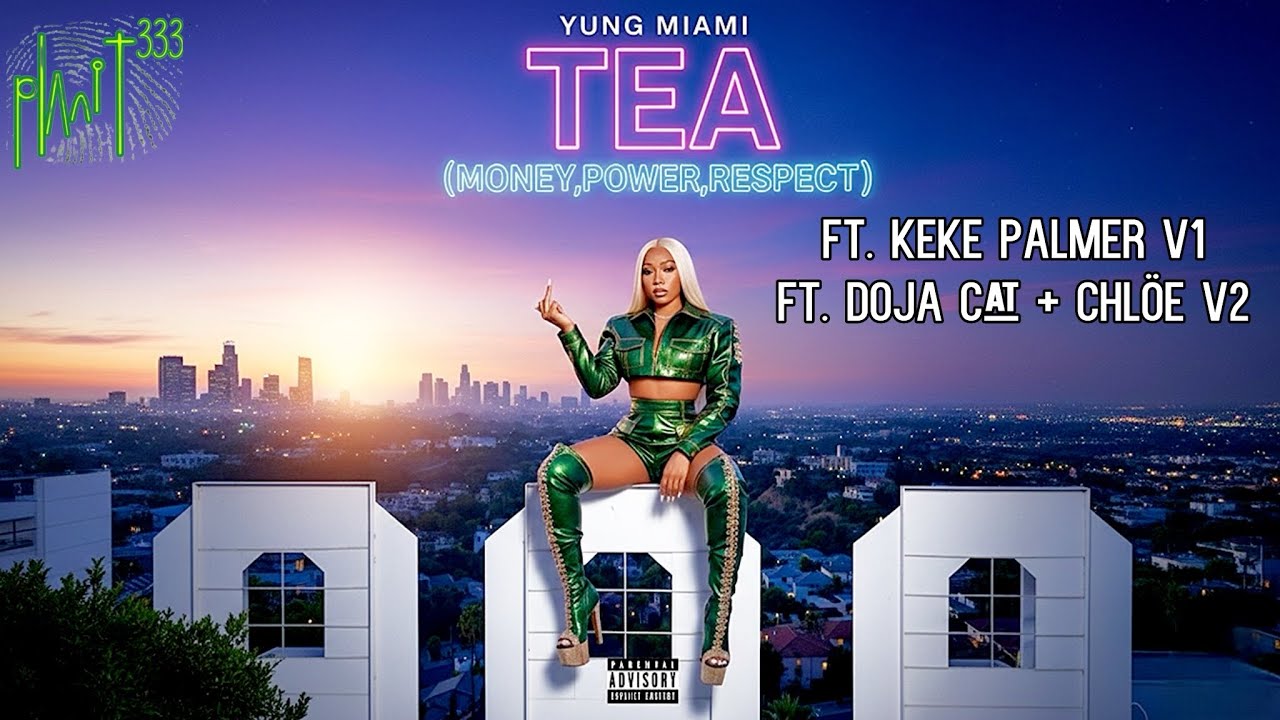 YUNG MIAMI - TEA (MONEY,POWER,RESPECT) ft. KEKE PALMER V1 / ft. DOJA CAT + CHLÖE V2