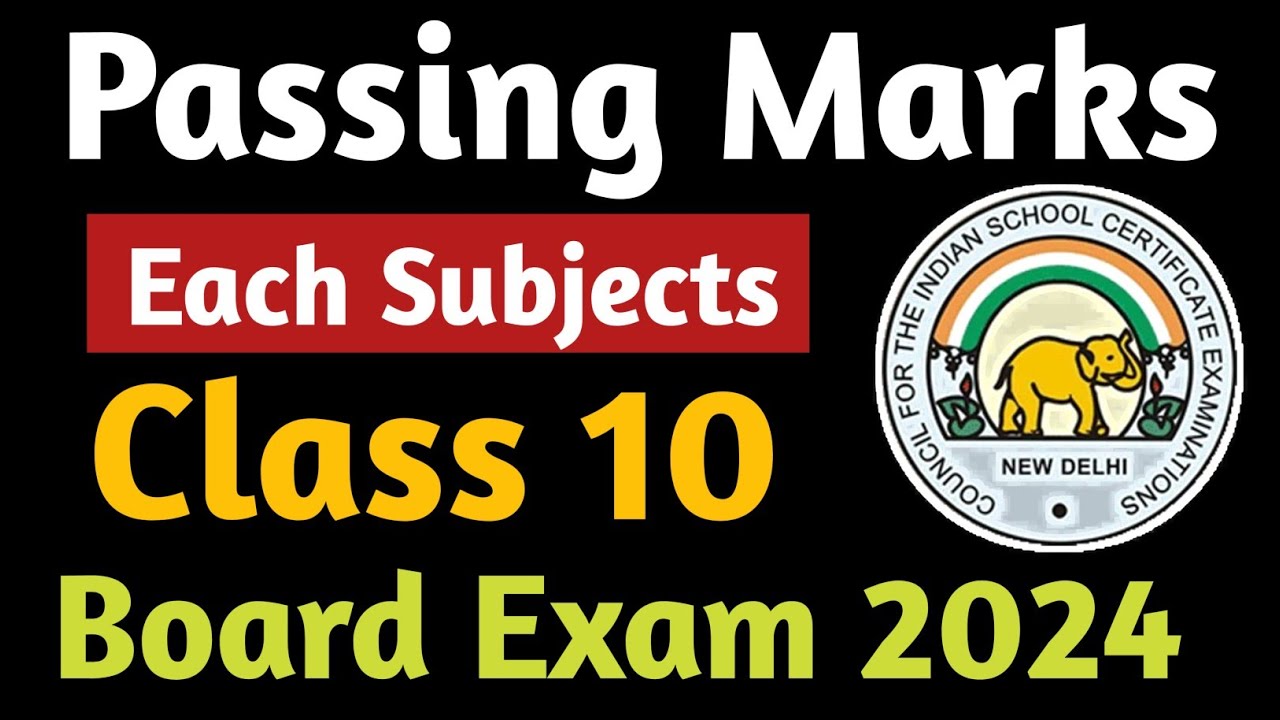 ICSE 10 2024: Passing Mark In Each Subjects | ICSE Class 10 Board Exam 2024 | Passing Criteria
