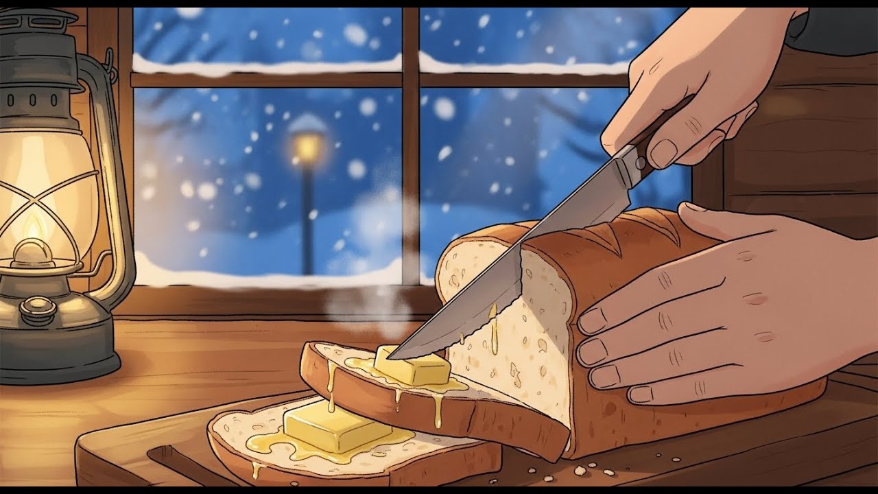 Snow Outside, Warm Bread Inside ❄️🏡🍞 | Cozy Winter Kitchen Ambience