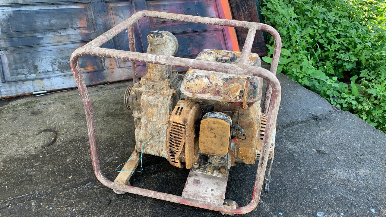Restoration of large capacity water pump  - Restore of Japanese gasoline engine industrial pump