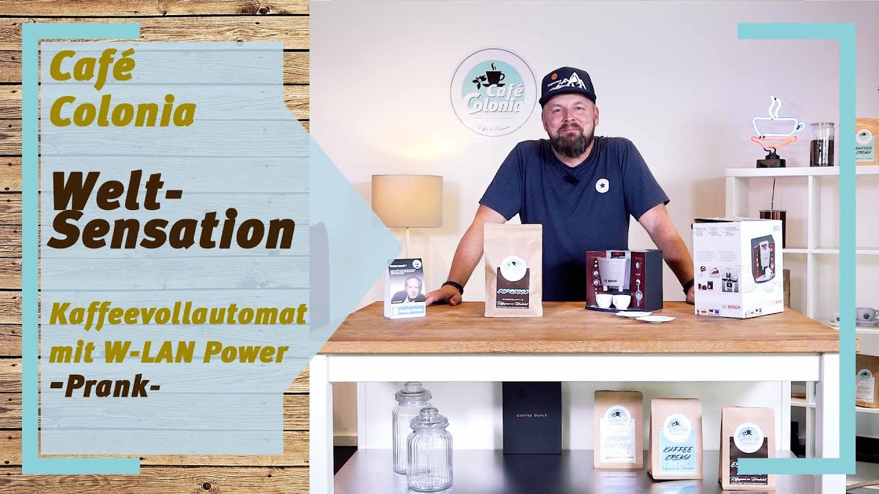 WELTSENSATION !!! Kaffeevollautomat mit W-LAN Power | Caf&eacute; Colonia TV - Funktionstest | prank :-)