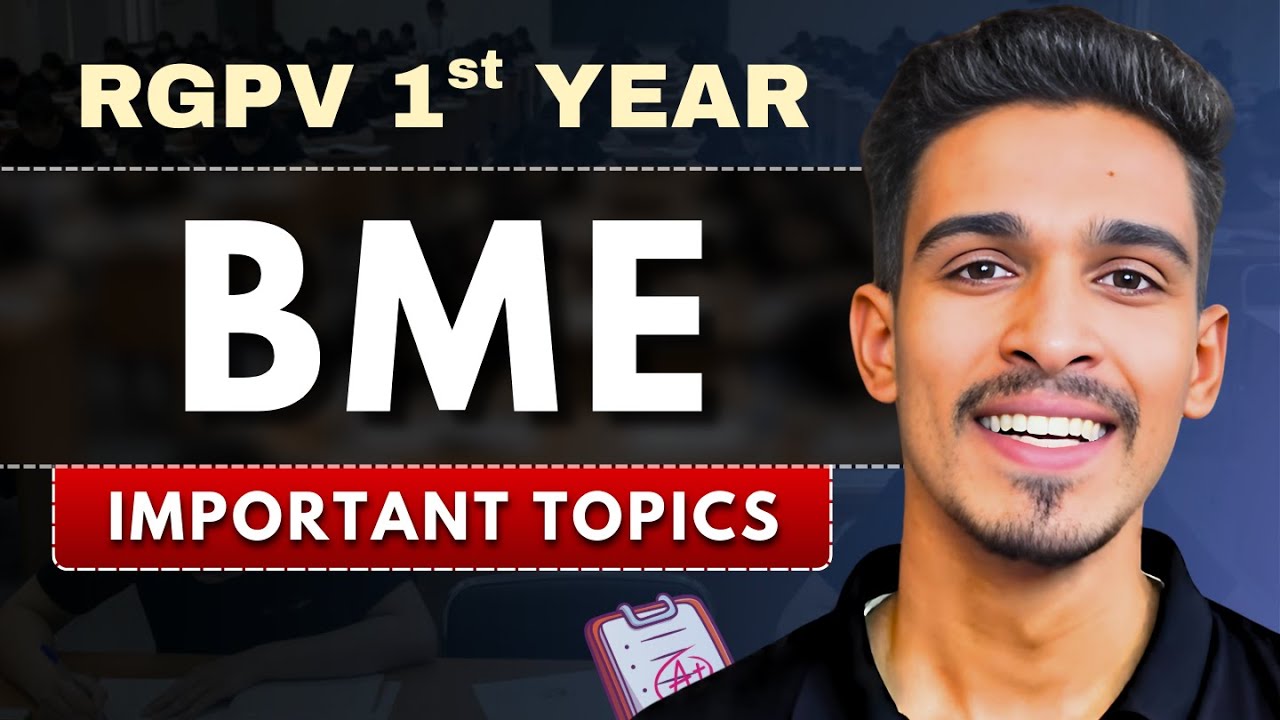 Basic Mechanical Engineering ( BME ) Most Important Topics | RGPV BTech 1st Year