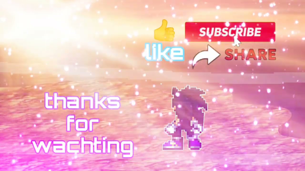 Mys first video end animation V2/minha primeira animação de final de vídeo V2 