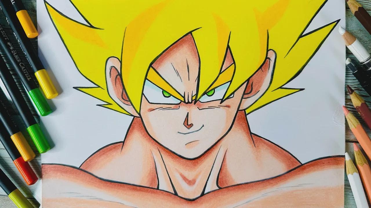 Comment dessiner Goku en Super Saiyan, étape par étape !
