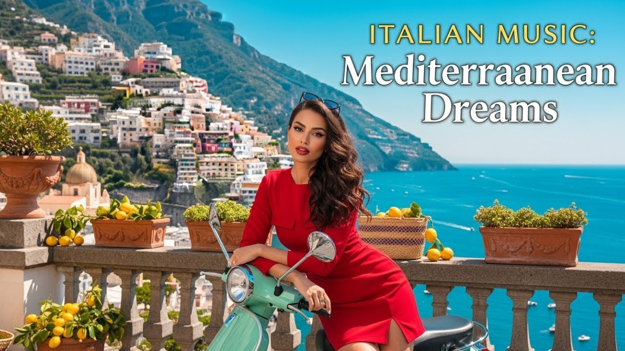 Italian Seaside Escape 🌅 Gentle Mediterranean Music for Sleep & Study | 4K