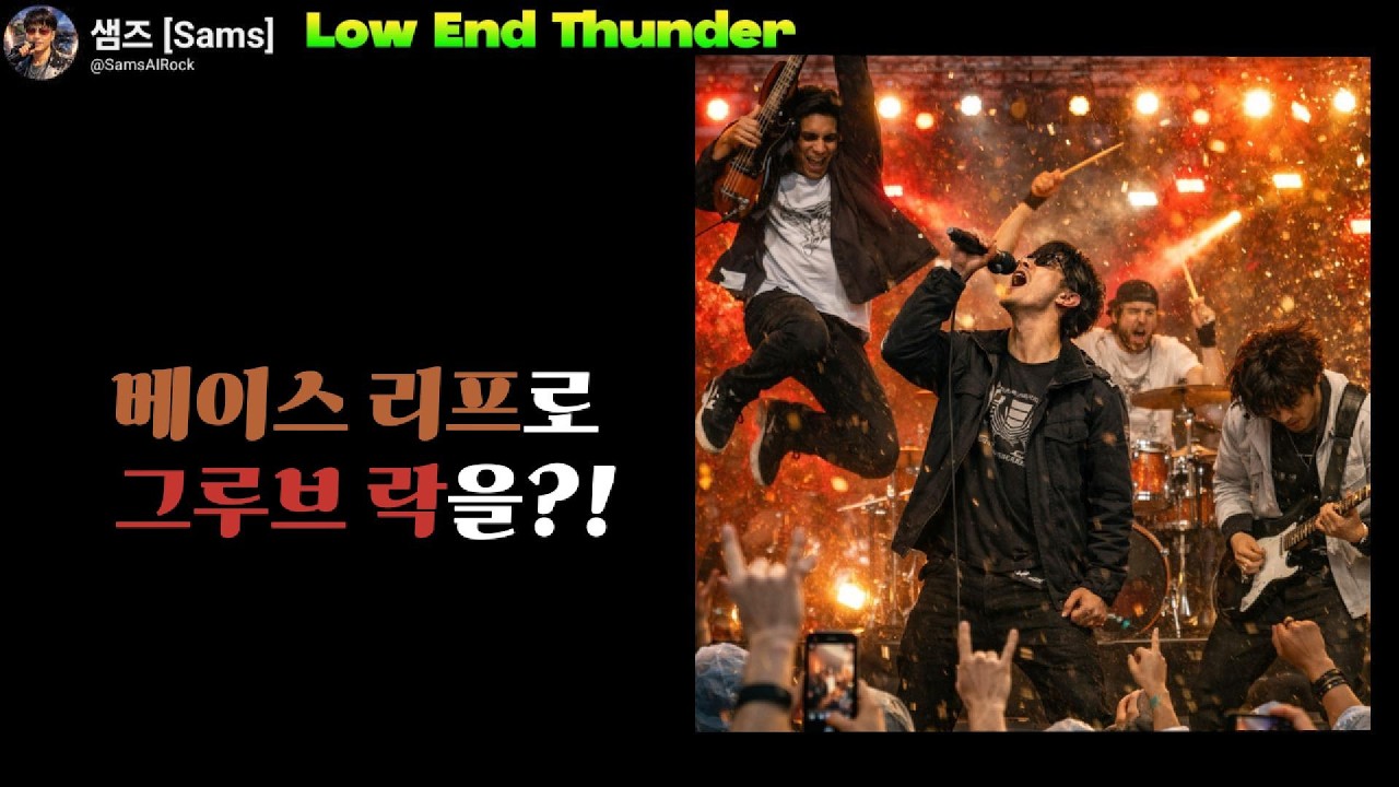 베이스 리프하나 만들었을 뿐인데... 역대급 곡 탄생?! | Low End Thunder