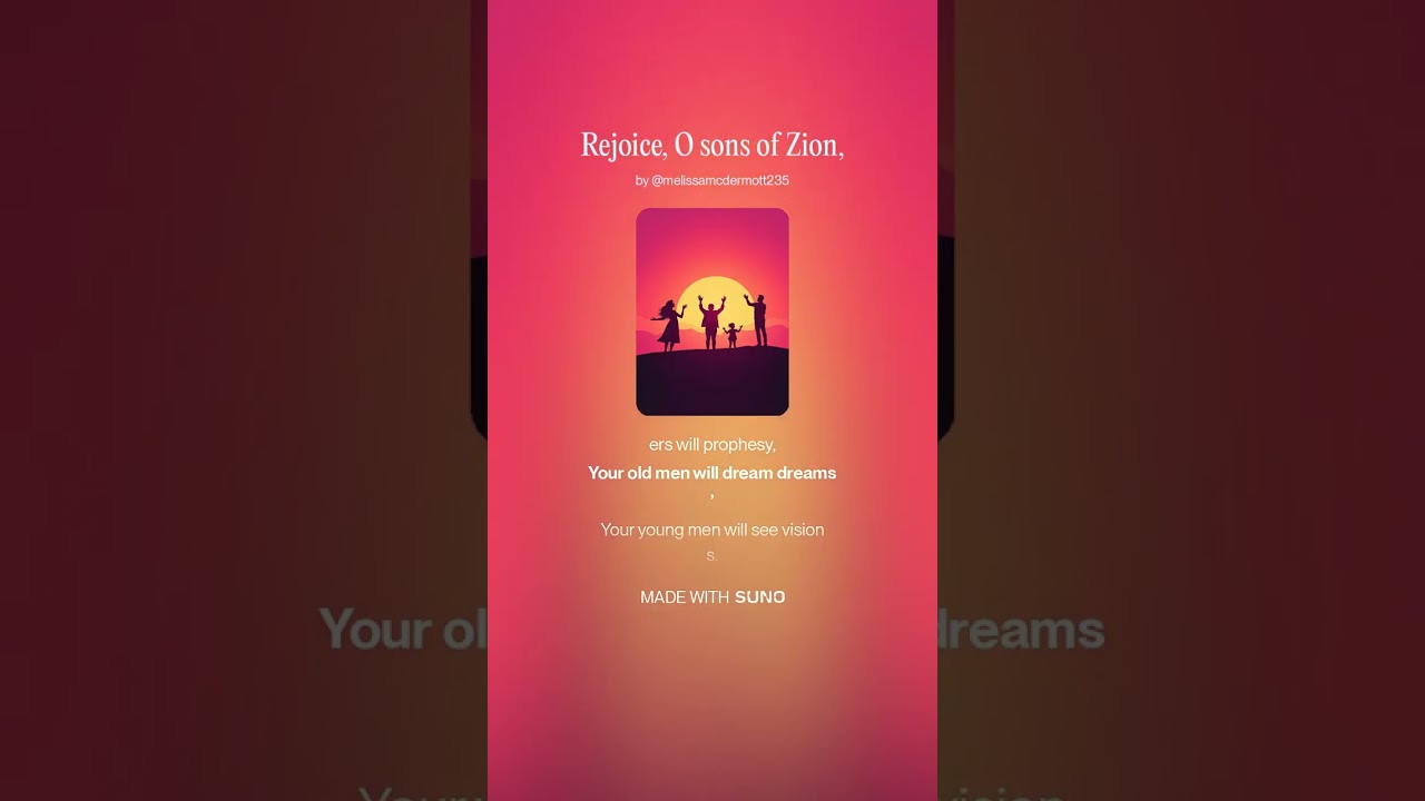 Rejoice, O sons of Zion #christiansongs #gospelmusic #walkinspiritoftheholyspirit