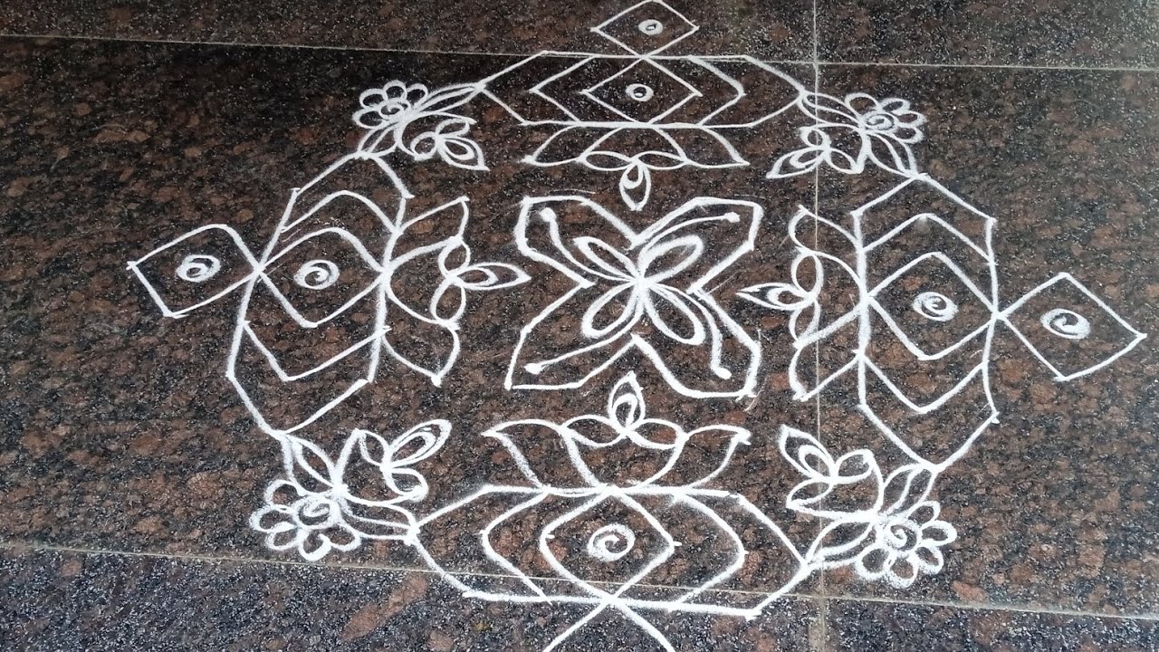 17 February 2026chukkalamuggulu#17×1dots#beautifulrangoli#🍎festivalrangoli