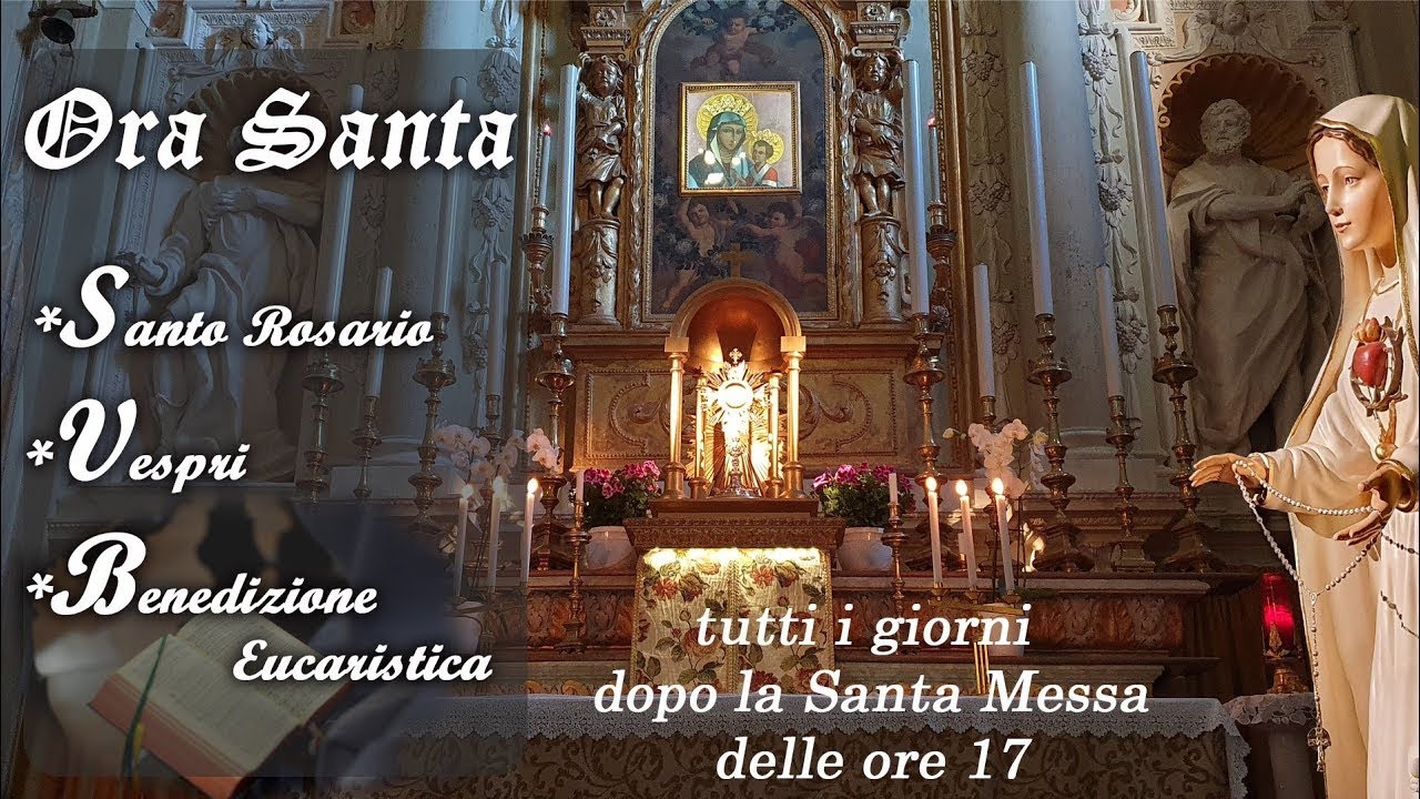 16 Febbraio 2026 - Santo Rosario in latino, Vespri e Benedizione Eucaristica.