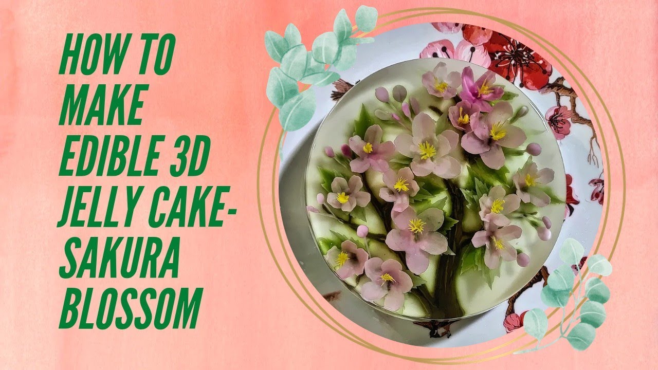 3D Jelly Cake - Sakura Blossom