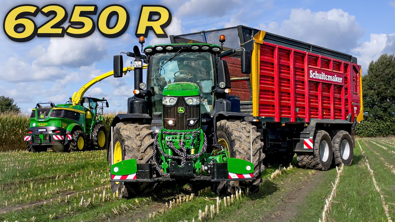 Let’s Drive John Deere 6250 R & 9800i😱 | Mais ballern💪 | Bauer Struck in 4K (UHD)