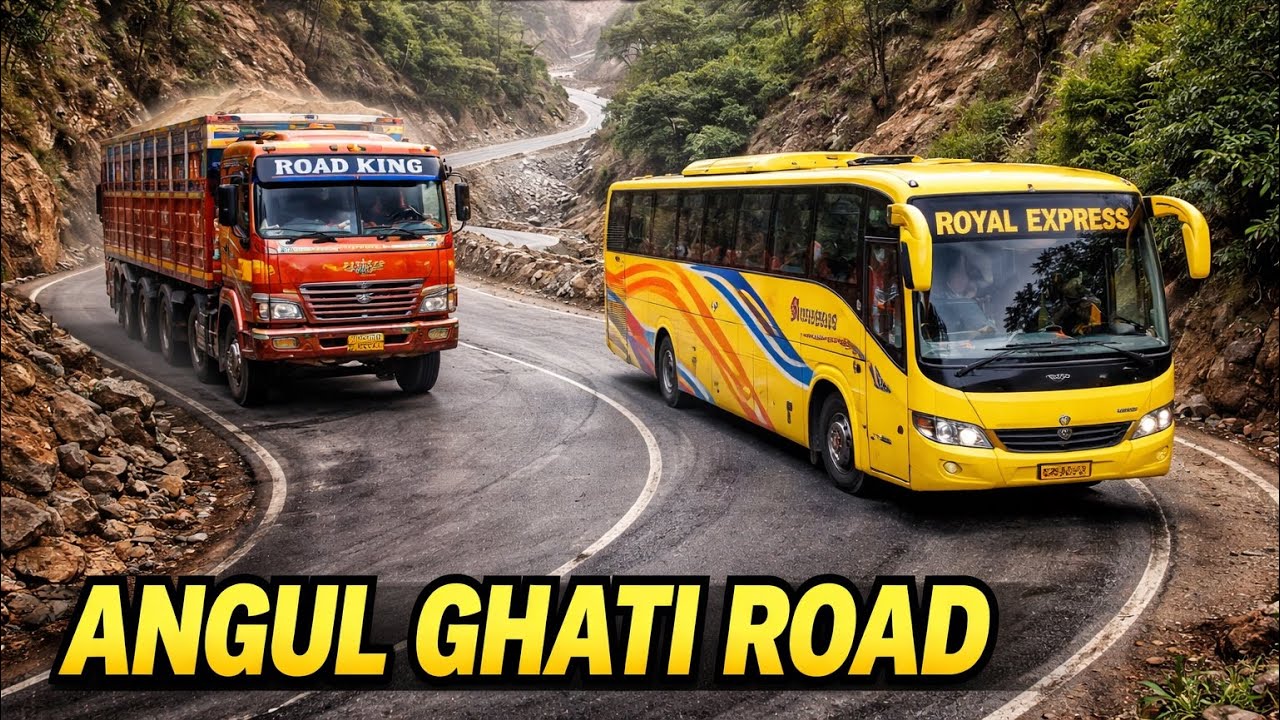 Galti Aur Accident ke Beech! | Angul Ghati Bus–Truck Moment 😱