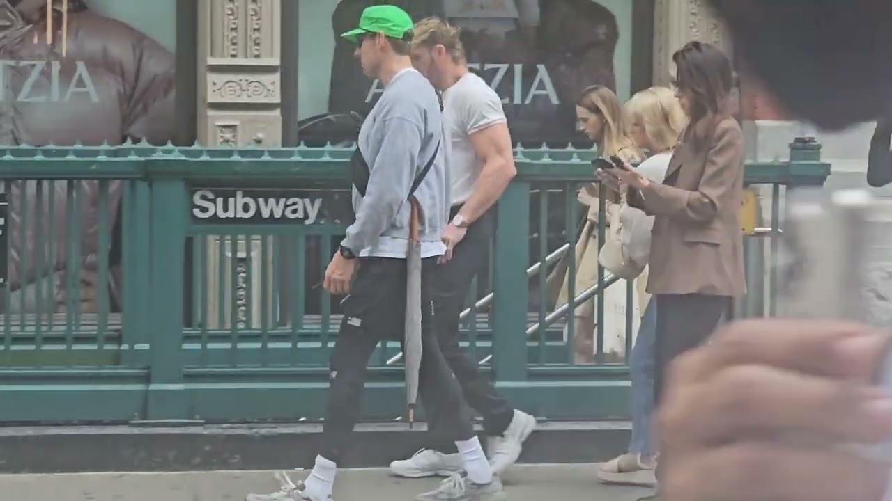 Logan Paul spotted out in SoHo #SantAmbroeus