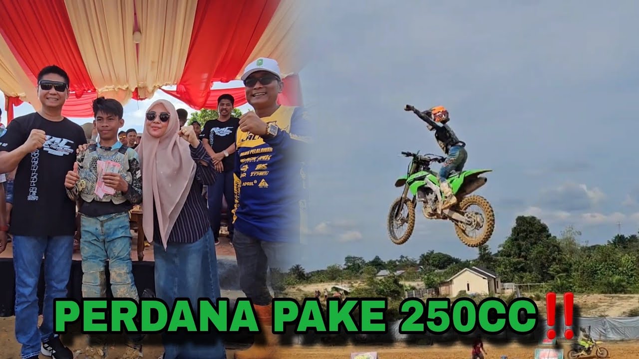 PERDANA M ATHAR PAKE KX 250CC ALHAMDULILLAH POSISI TERBAIK DAN FULL SAWERAN‼️