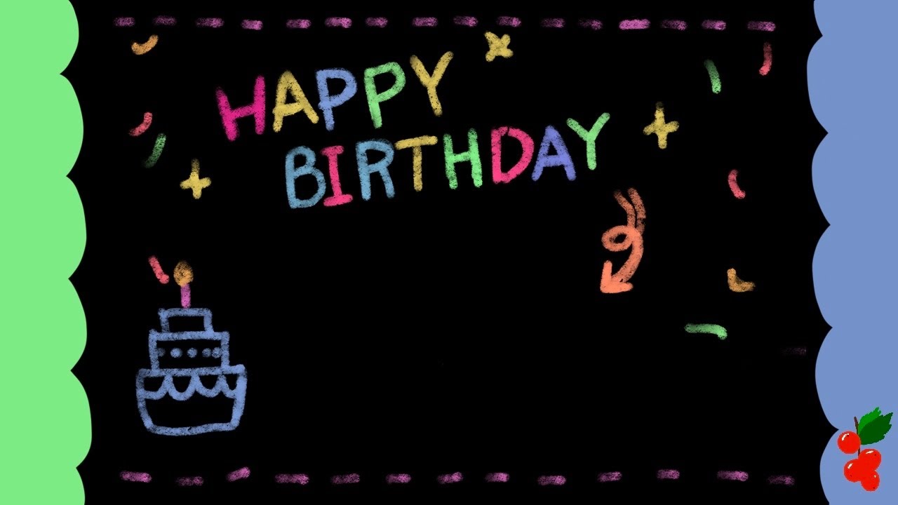 생일 빔 프로젝터 배경화면 생일축하화면 1 hour 생일영상