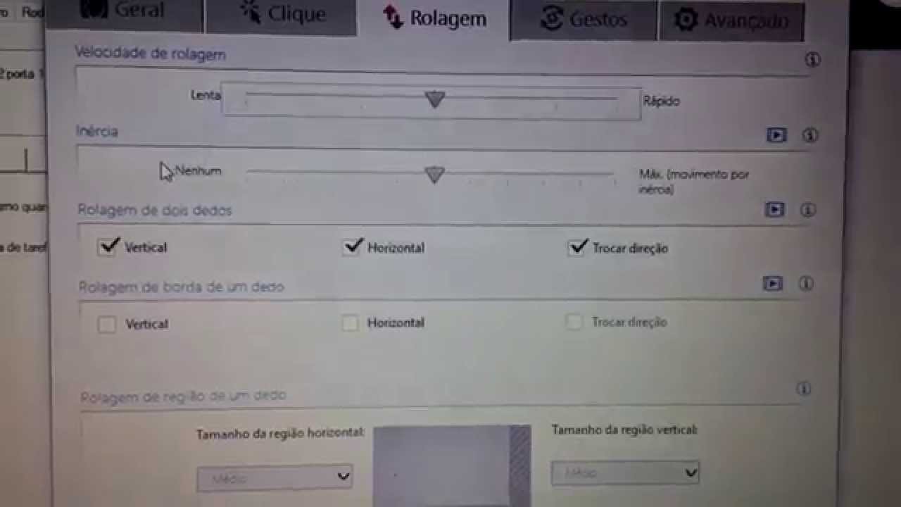 Como configurar o tochPad Synaptics depois do UpGrade para o Windows 10