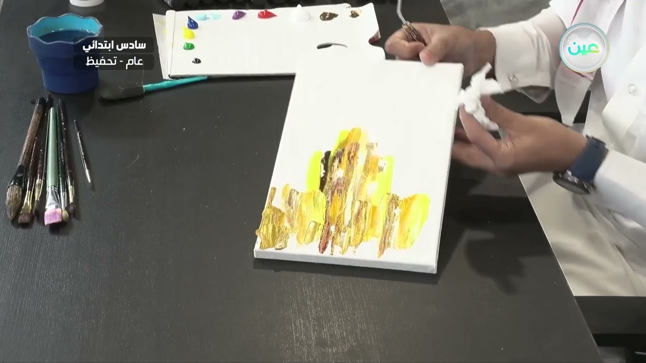 التعبير في اللوحات 2 - التربية الفنية - سادس ابتدائي