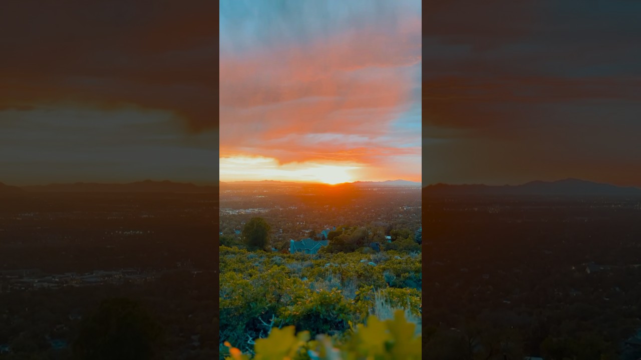 Salt Lake City has the craziest sunsets!! #cinematic #travel #nature