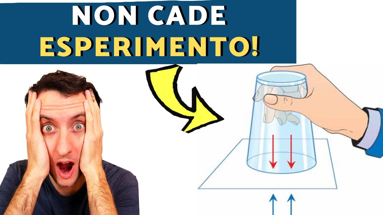 SFIDA ACQUA, CARTA, BICCHIERE *esperimento in casa* #Shorts