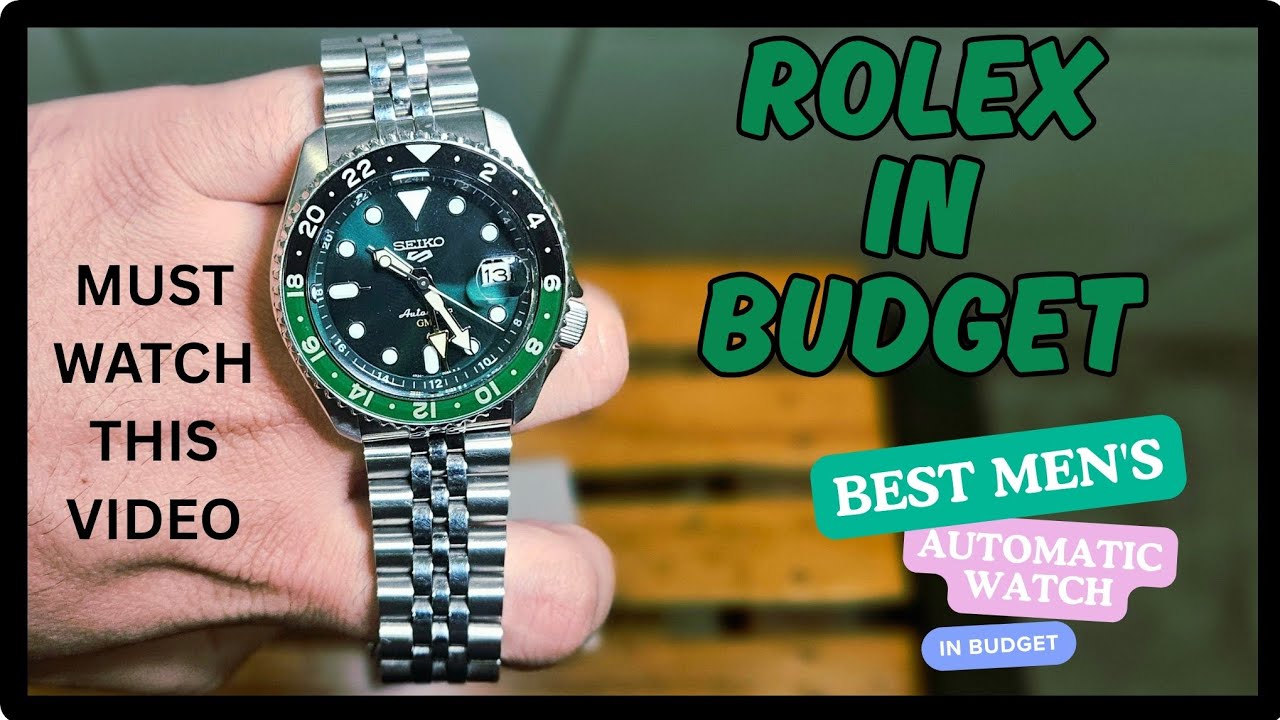 ROLEX jaisi automatic watch budget mai. Seiko 5 sports gmt 