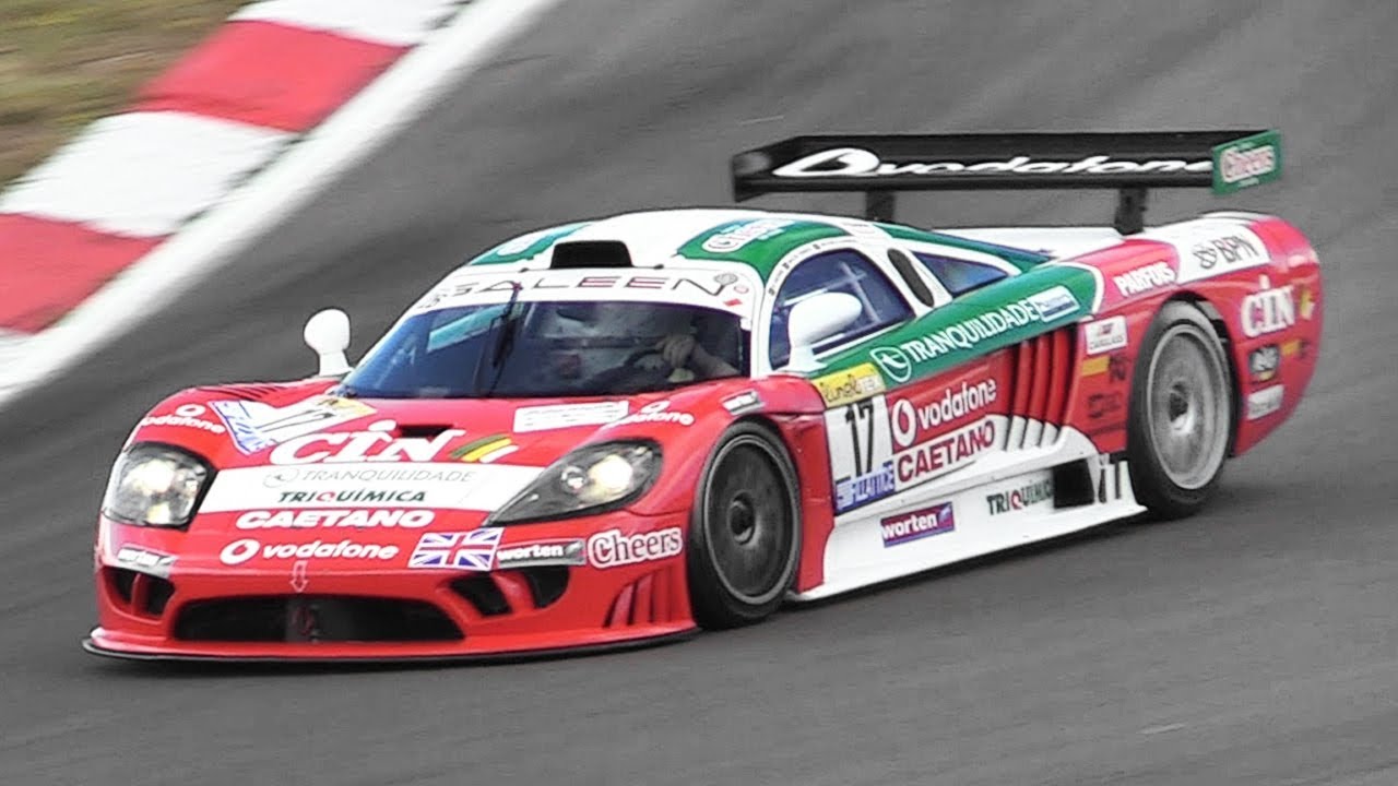 Saleen S7-R GT1 racing at Nürburgring - 7.0L V8 engine pure sound!