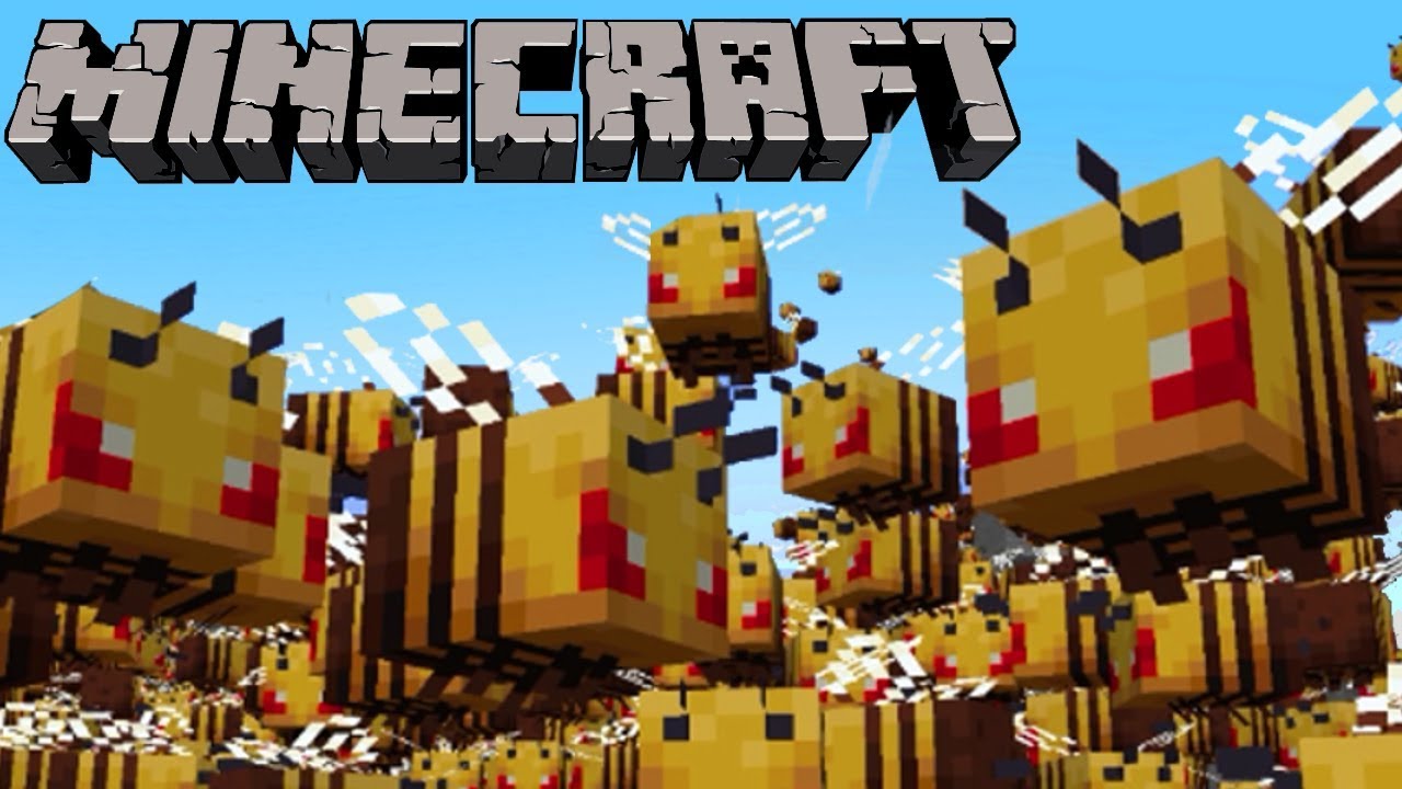 3,000 BEES vs 1 Player in MINECRAFT!!! STUNG by Bees in Minecraft 1.15 Snapshot