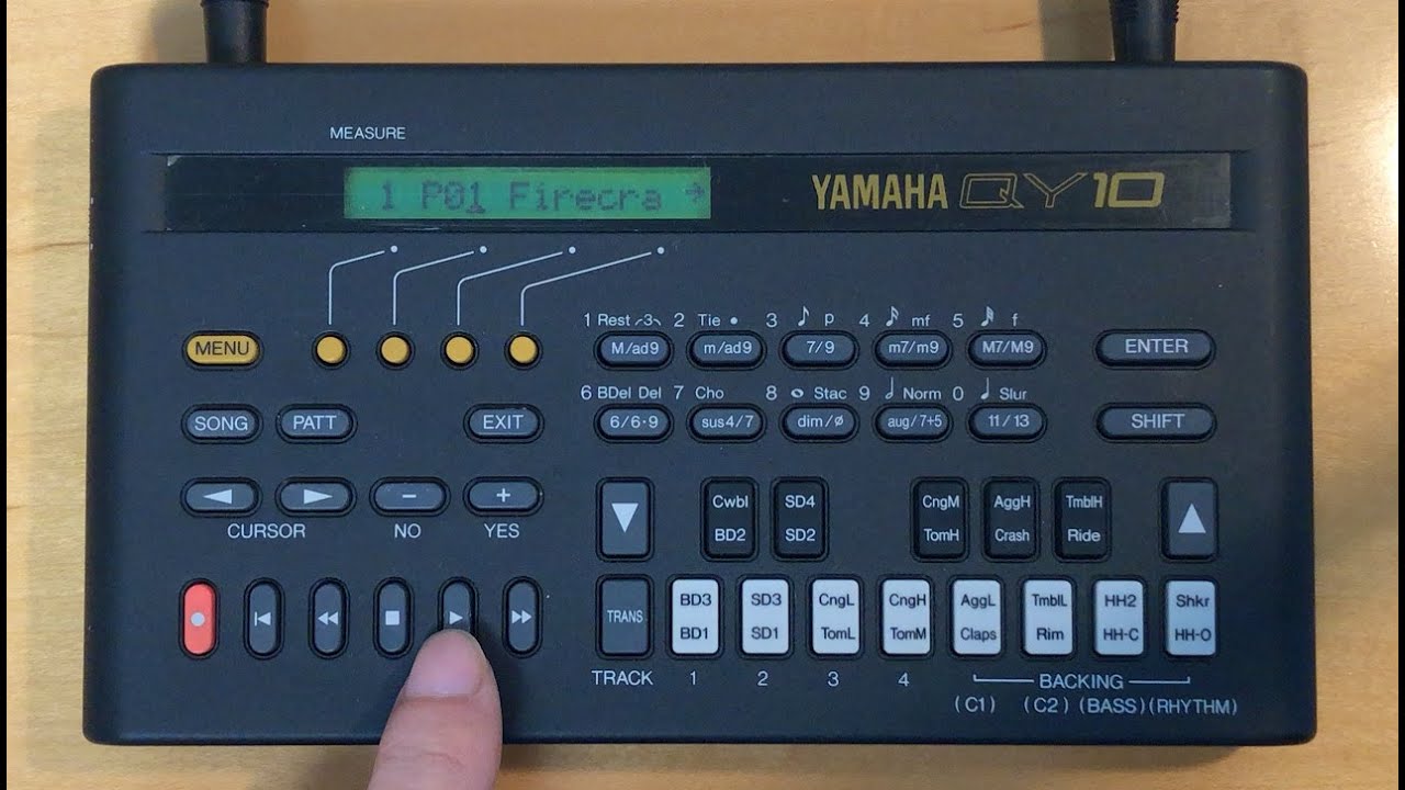 YAMAHA QY10でYMOのFirecrackerを演奏してみよう
