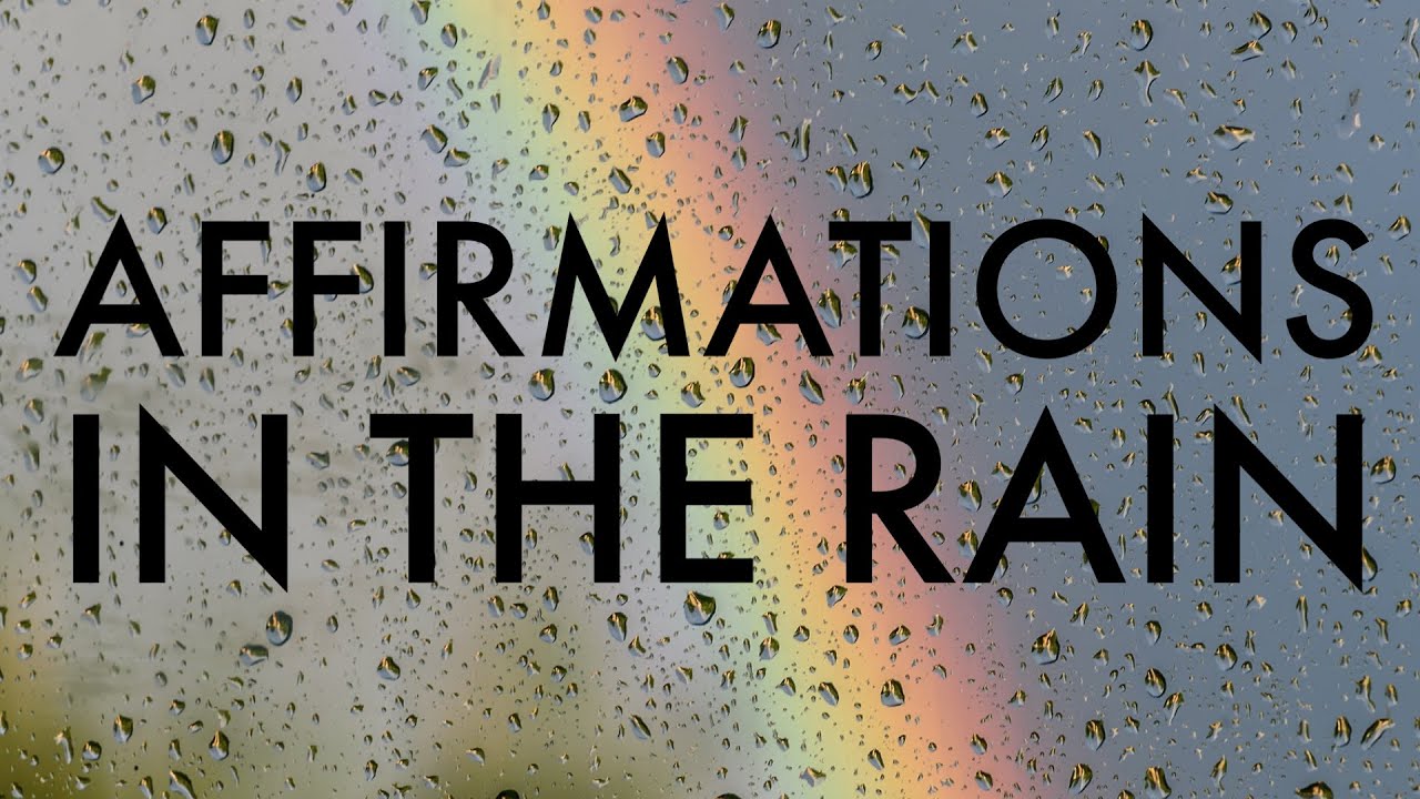 Hammering Rain Sounds With Positive Affirmations: 1 hour video