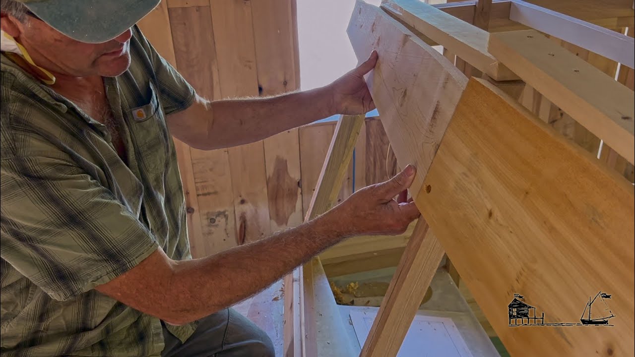 How to Build a Wooden Boat, Plank-on-Frame Lobster Boat, Pt 35 - Cedar Face Pieces on the Windshield
