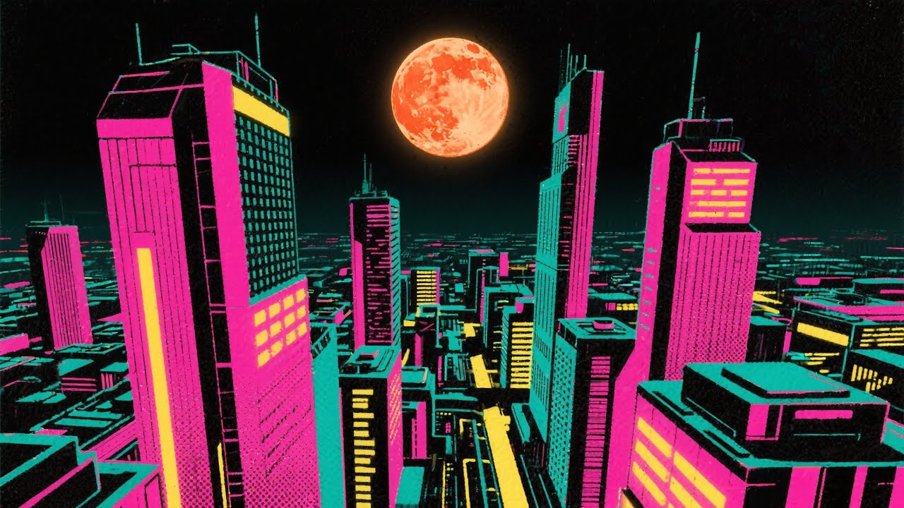 Vaporwave Vector - Chill Synthwave Study Session