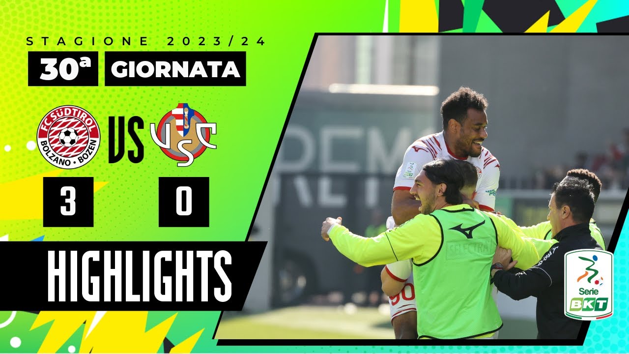 Südtirol vs Cremonese 3-0 | Sorpresa al Druso, uragano Südtirol | HIGHLIGHTS SERIE BKT 2023 - 2024