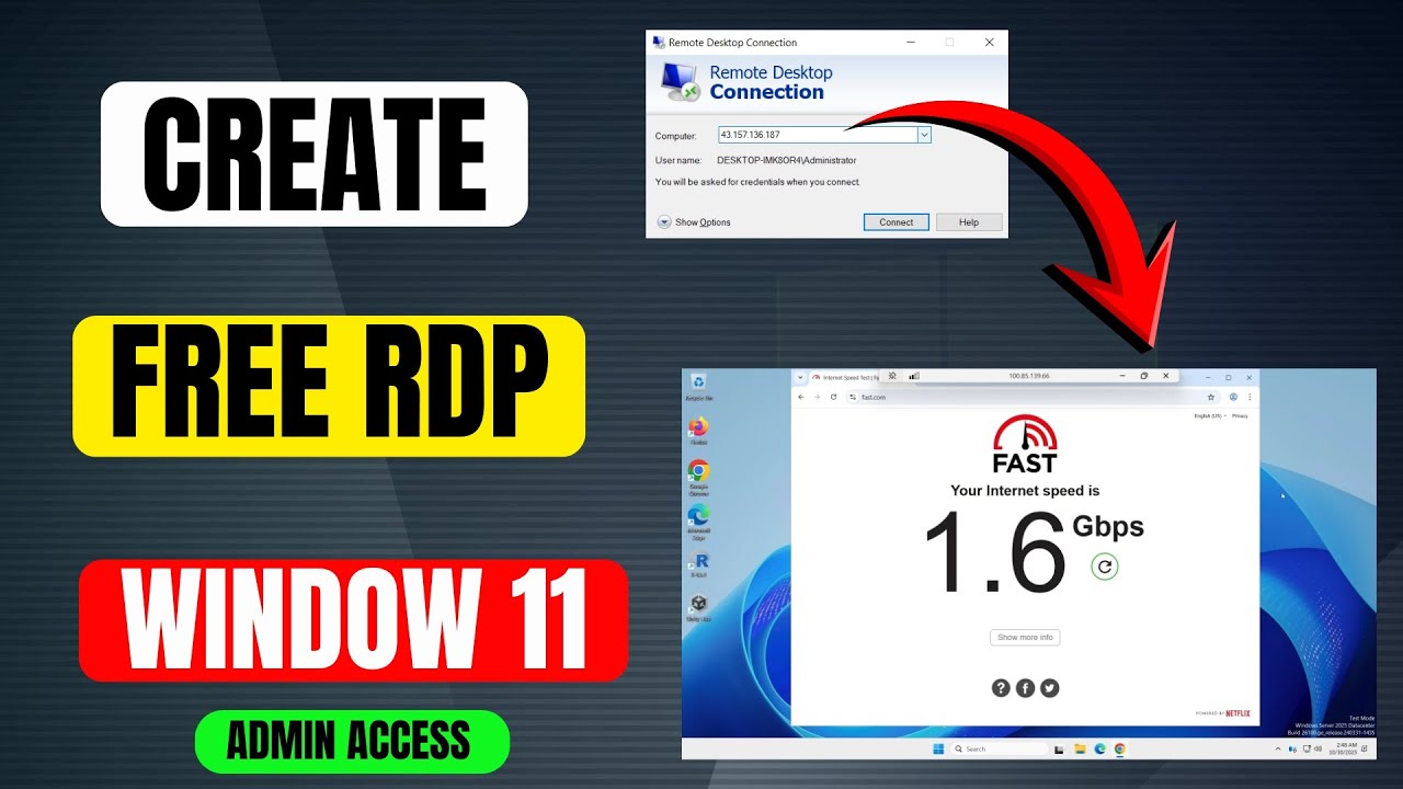 How To Get  ( FREE RDP  ) Create | Step by Step Guide | 16GB RAM