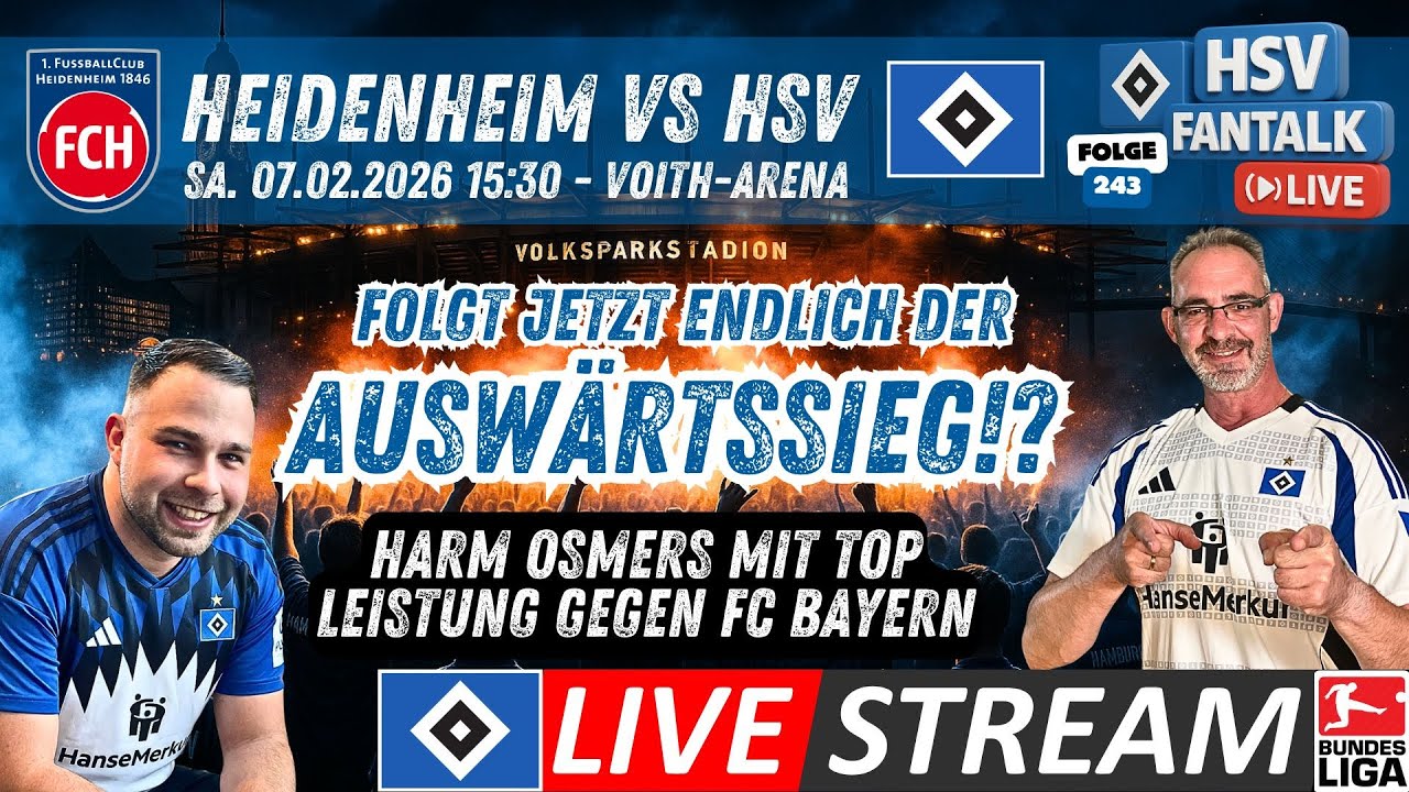 HSV vs FC BAYERN 2:2 Analyse | Auswärtssieg in Heidenheim?! 💙🤍🖤 HSV Fantalk 243