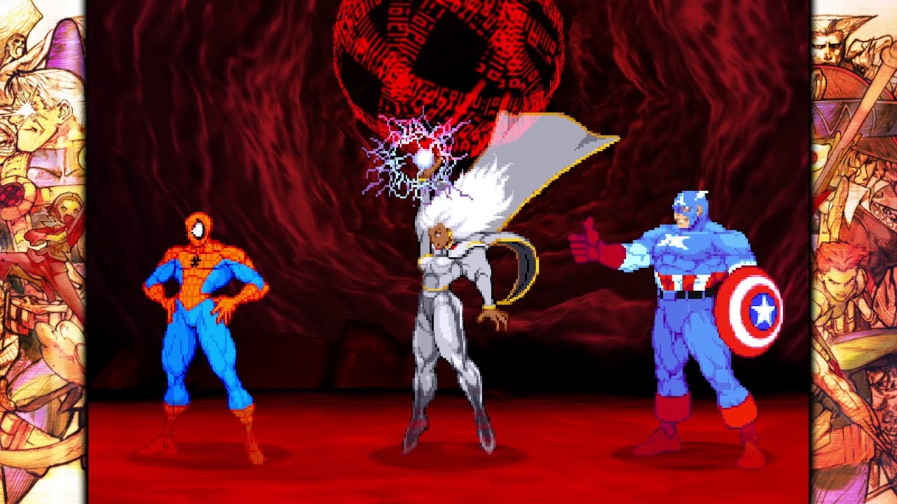 Marvel VS Capcom 2 - Spider-Man/Storm/Captain America - 8 Star Difficulty Playthrough