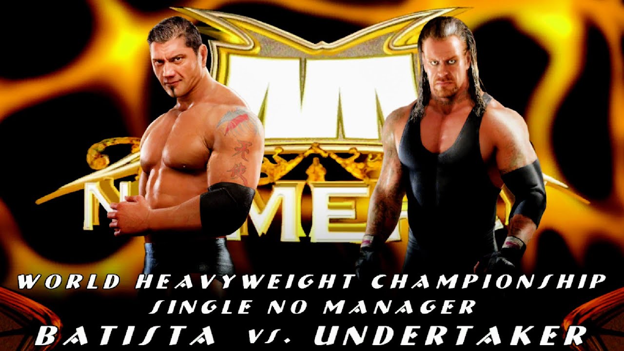 WWE Smackdown vs Raw 2008 - Batista vs Undertaker WORLD HEAVYWEIGHT Title Match