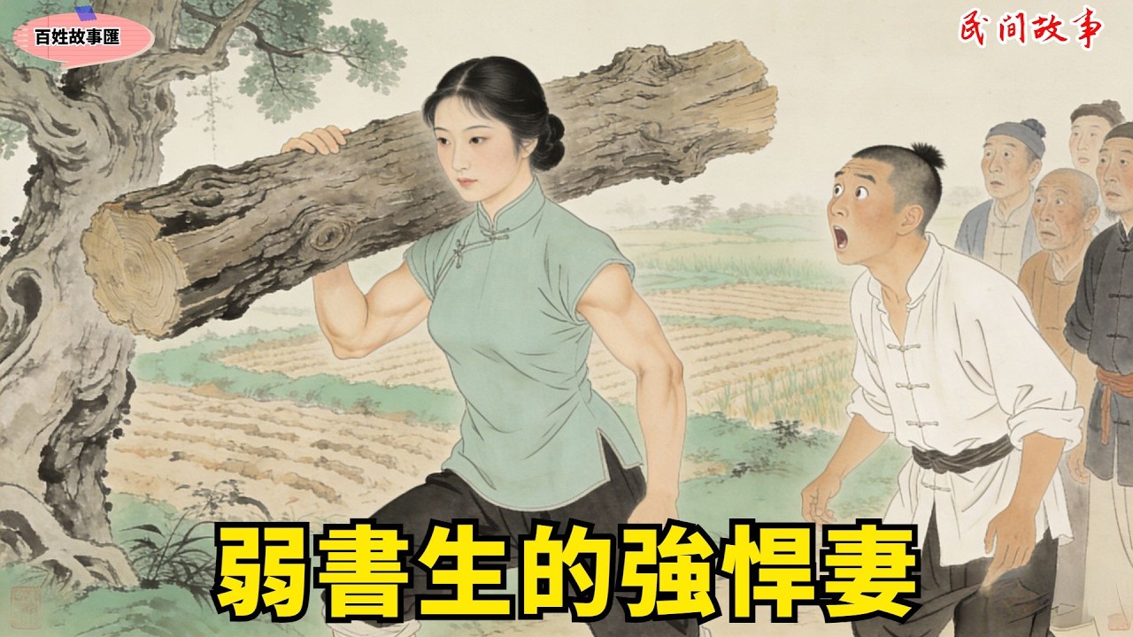 他是全縣最弱的書生，卻娶了個能倒拔垂楊柳的悍妻！洞房夜後的真相，打臉了所有長舌婦！#故事頻道 #民間故事#有聲書 #睡前故事#中國文化#故事分享