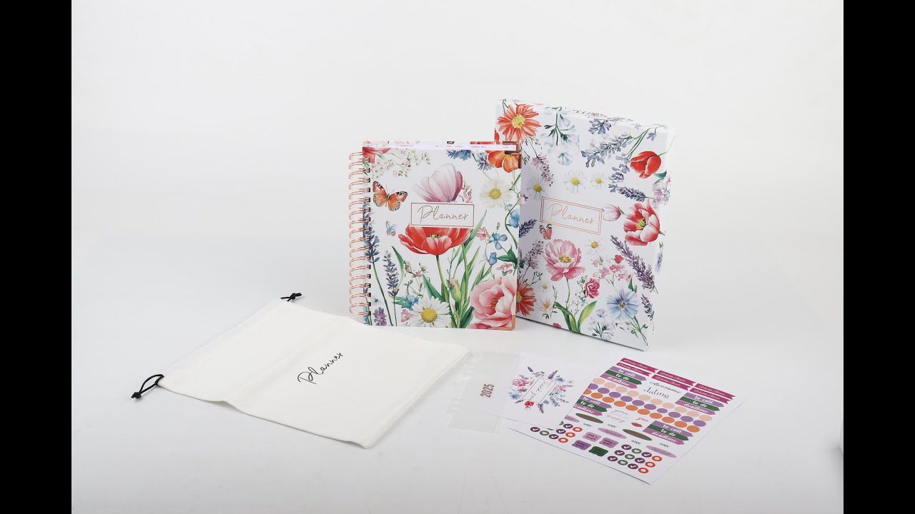 Aesthetic Planner Set Unboxing | Cute Floral Planner with Accessories!
