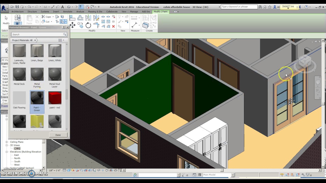 Revit painting walls