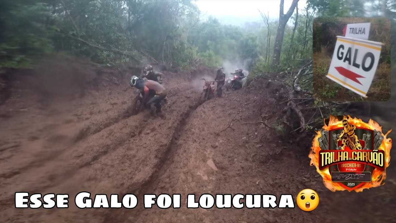 2°Parte - 9° TRILHA DO CARVÃO EM BROCHIER ✊️GALO FOI LOUCURA TOTAL😲