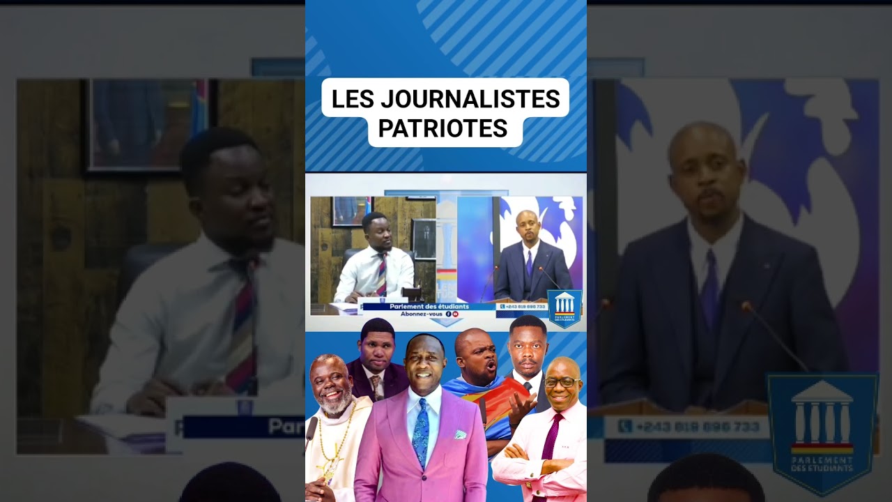 Voici les 5 journalistes Patriotes Selon Didier KAYINDA #rdc #politiquerdc
