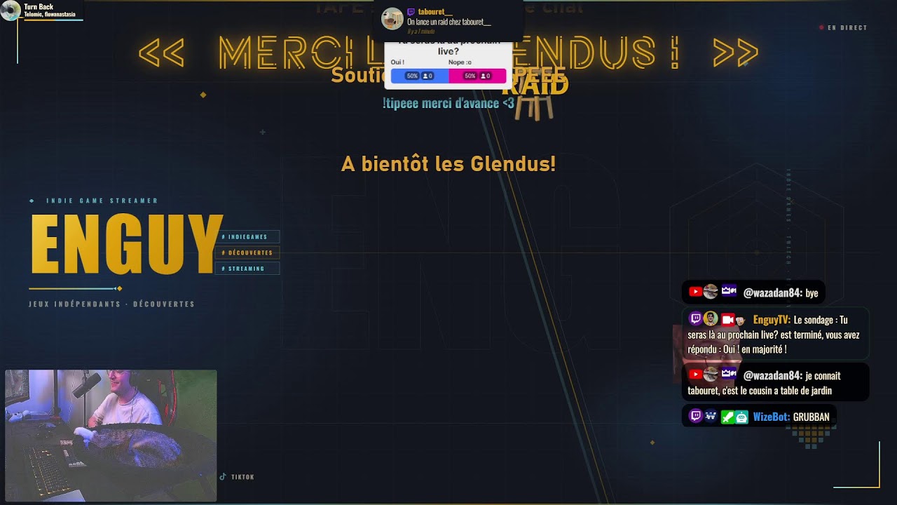 🟡[FR] Le stream des Glendus ! (Viens sur Twitch pour profiter un max du live !)