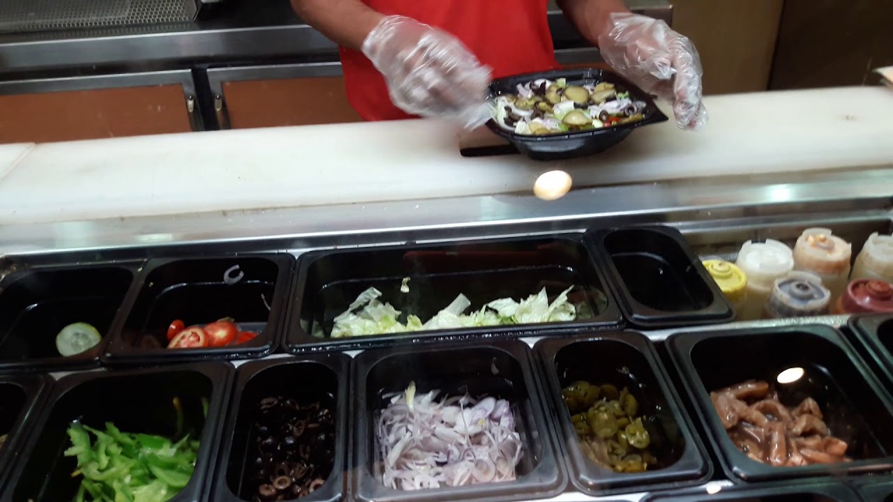 Subway salad.. yum yum