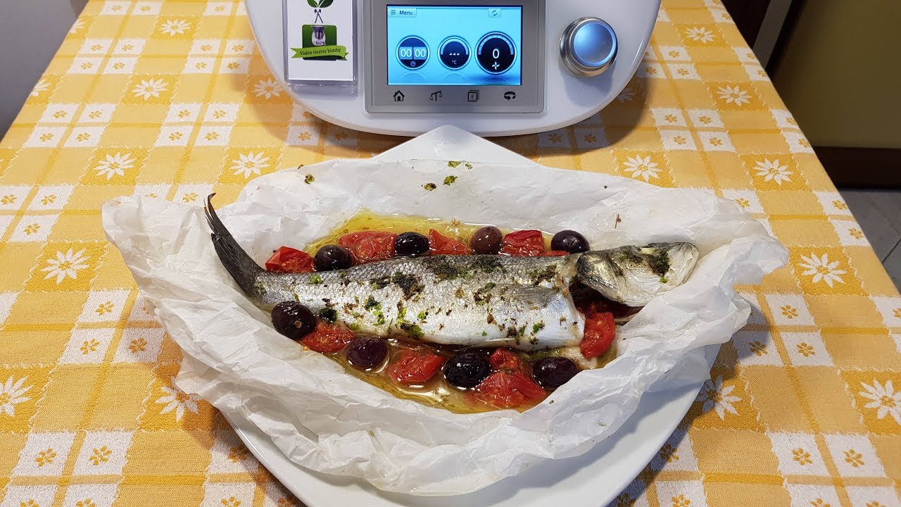 Spigola o branzino al cartoccio per bimby TM7 TM6 TM5 TM31