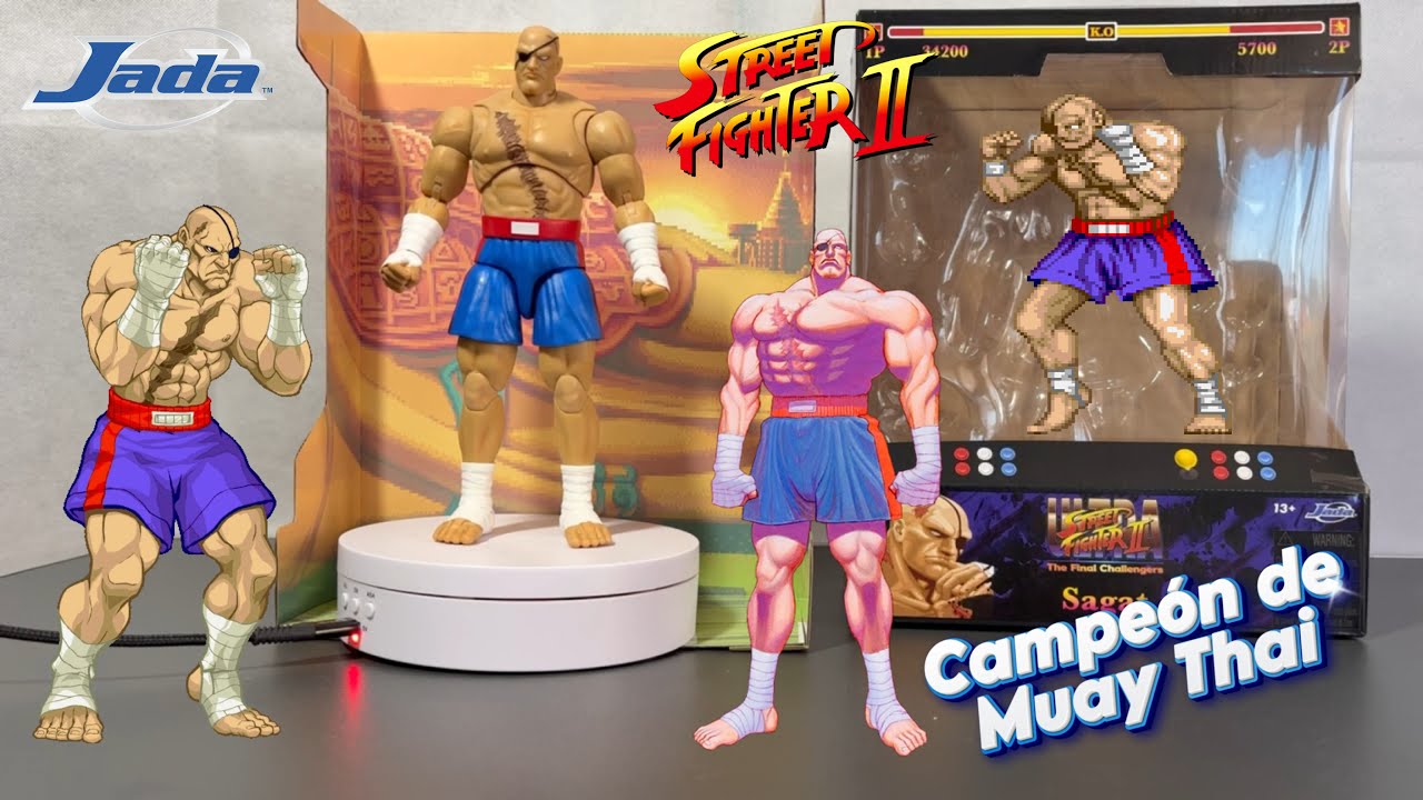 El villano original! | Sagat | Street Fighter 2 | Jada Toys | Review