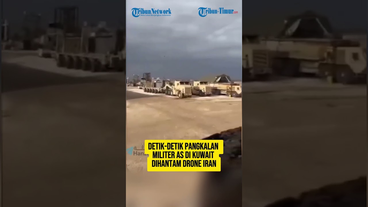 DETIK-DETIK PANGKALAN MILITER AS DI KUWAIT DIHANTAM DRONE IRAN