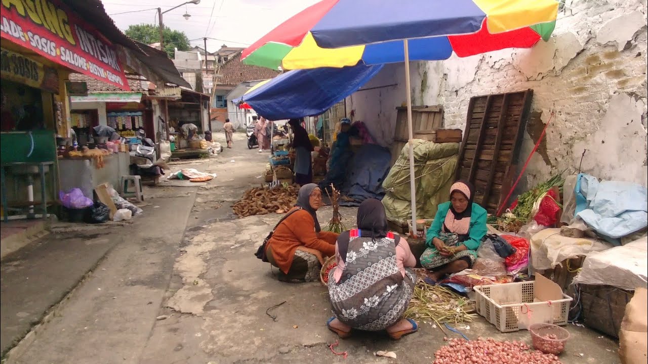 Pasar Pedesaan Tradisional Garung Wonosobo Jawa Tengah Indonesia