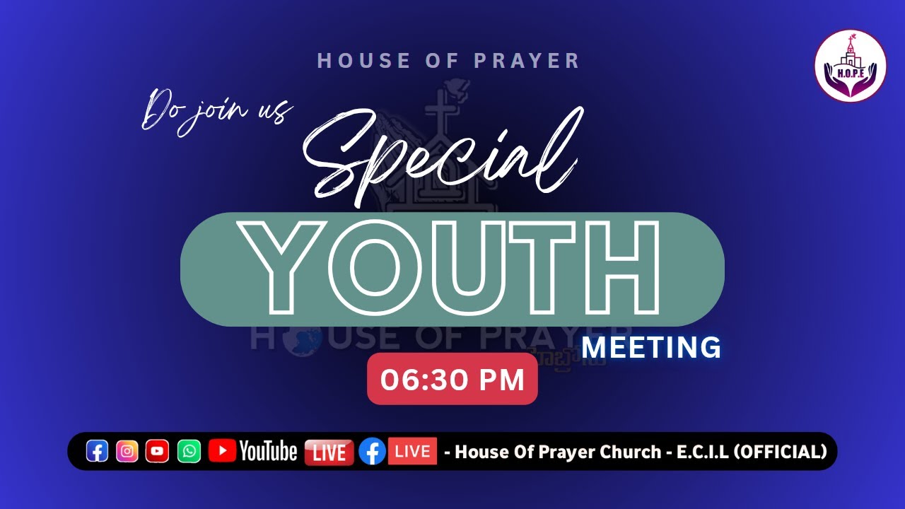 SPECIAL YOUTH MEETING || 24-JANUARY-2026 || HOUSE OF PRAYER CHURCH - E.C.I.L Official